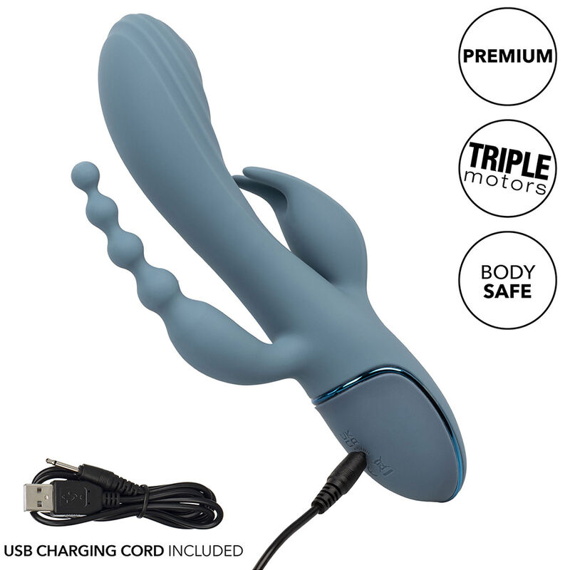 CALEXOTICS - VIBRATOR TRIPLE ECSTASY GREY - Bild 4