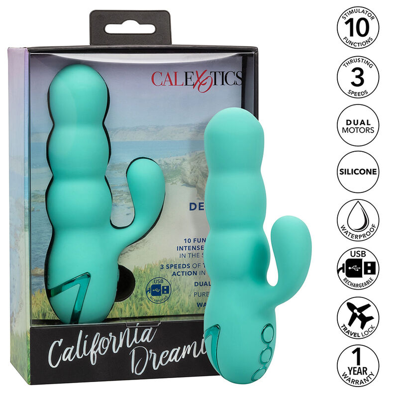 CALEXOTICS - DEL MAR DIVA VIBRATOR RABBIR AQUA GREEN BY CALIFORNIA DREAMING - Bild 13