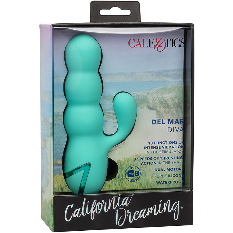 CALEXOTICS - DEL MAR DIVA VIBRATOR RABBIR AQUA GREEN BY CALIFORNIA DREAMING - Bild 7