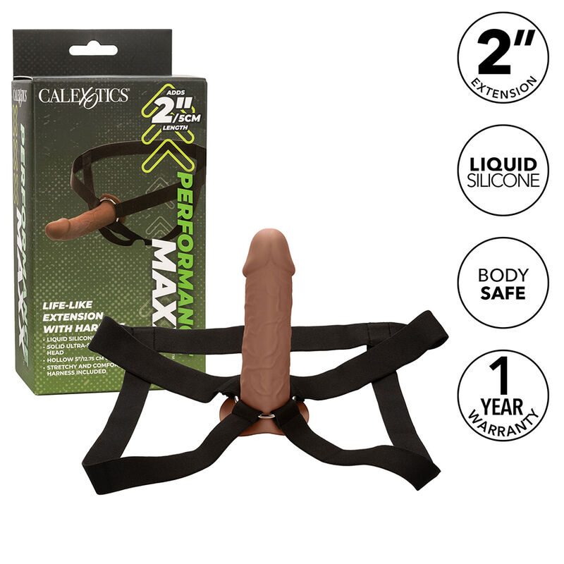 CALEXOTICS - PERFORMANCE MAXX LIFE-LIKE EXTENSION WITH HARNESS BROWN SKIN - Bild 16