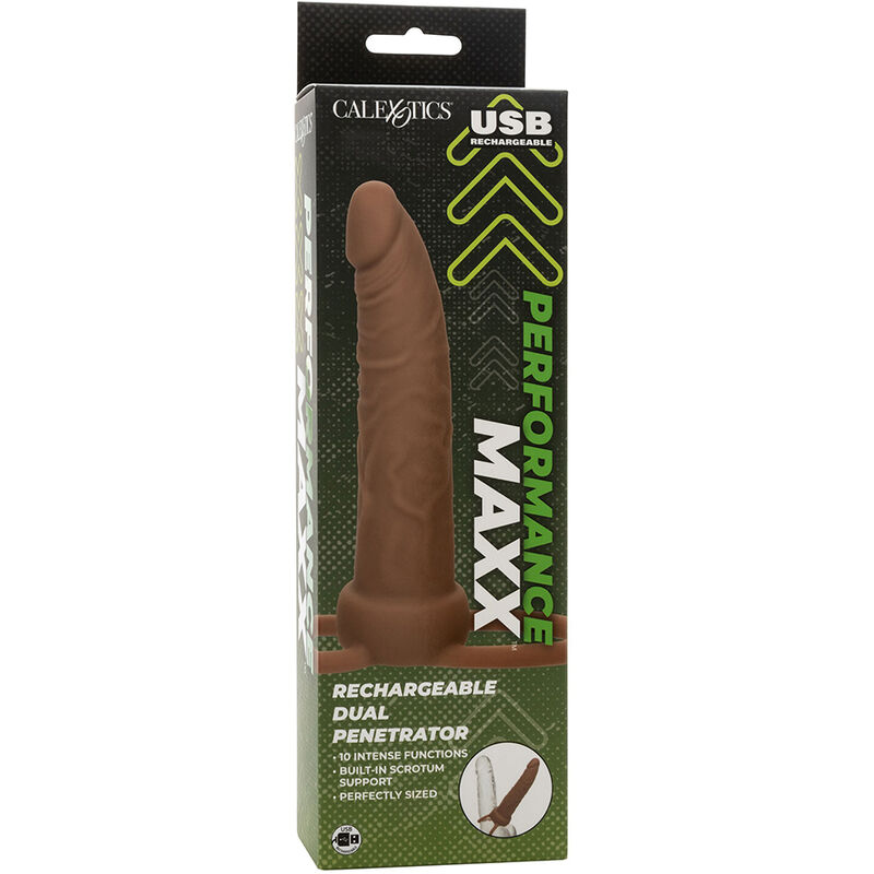CALEXOTICS - PERFORMANCE MAXX RECHARGABLE DUAL PENETRATOR BROWN SKIN - Bild 2