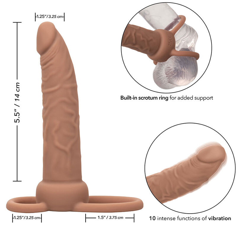 CALEXOTICS - PERFORMANCE MAXX RECHARGABLE DUAL PENETRATOR BROWN SKIN - Bild 5