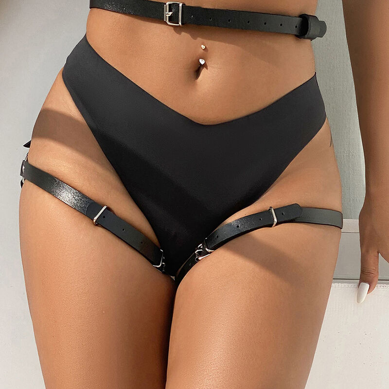 SUBBLIME - LEATHER WAIST AND LEG HARNESS BLACK ONE SIZE - Bild 6