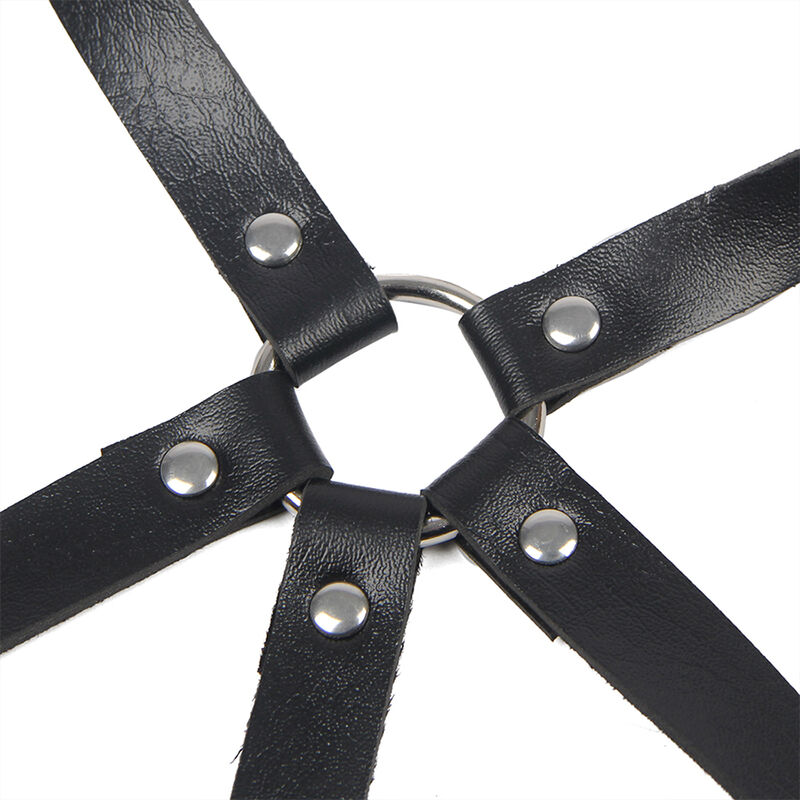 SUBBLIME - LEATHER RING CHEST HARNESS BLACK ONE SIZE - Bild 6
