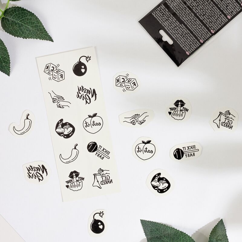 SECRET PLAY - SET OF 10 SPICY COLLECTION TEMPORARY TATTOOS - Bild 3