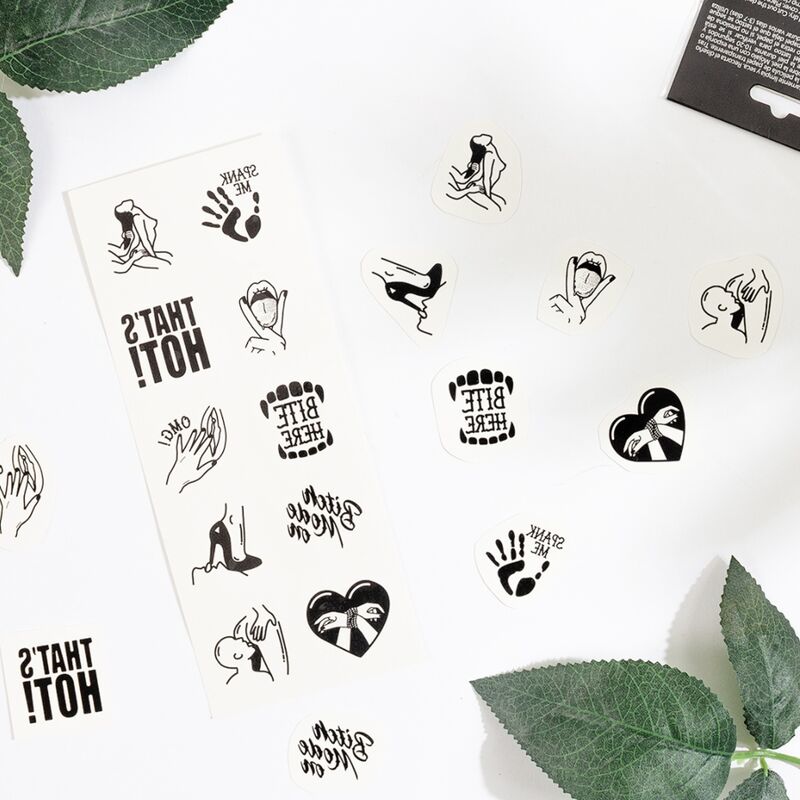 SECRET PLAY - SET OF 10 TEMPORARY TATTOOS KINKY COLLECTION - Bild 3