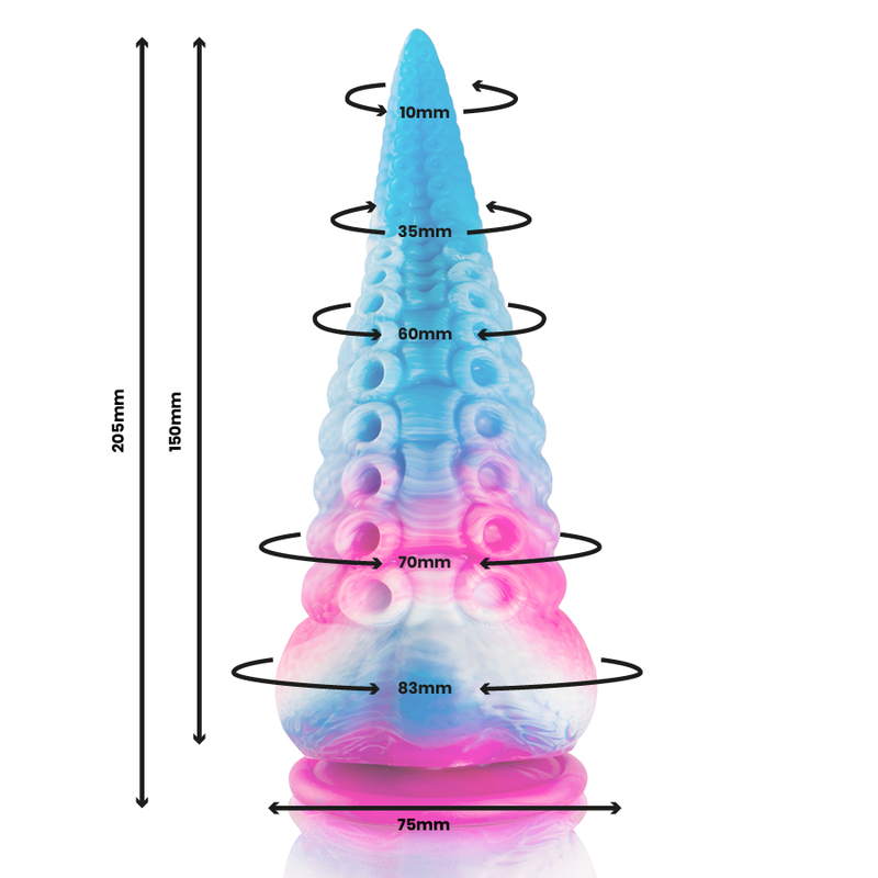 EPIC - PHORCYS BLUE TENTACLE DILDO BIG SIZE - Bild 5