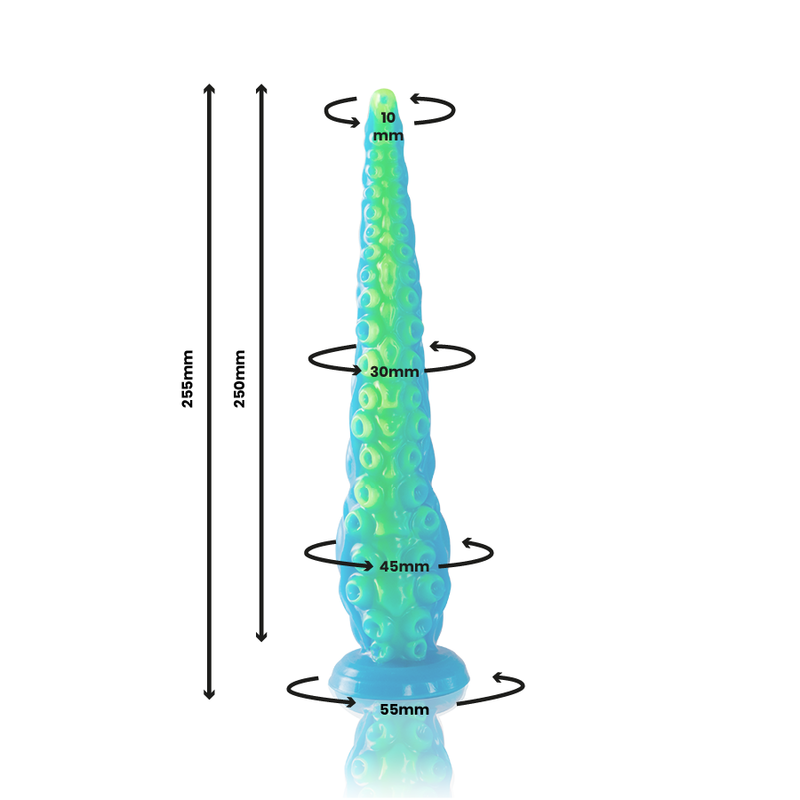 EPIC - SCYLLA FLUORESCENT THIN TENTACLE DILDO SMALL SIZE - Bild 3