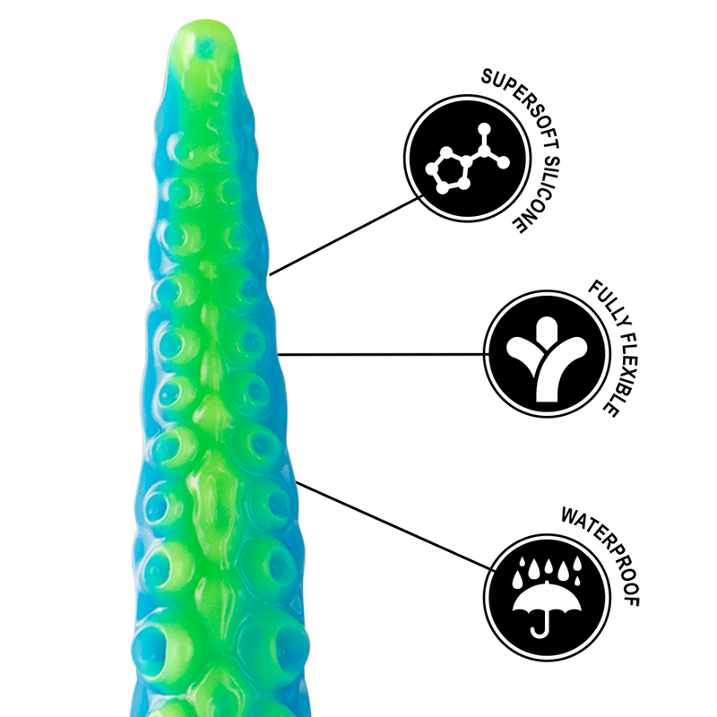EPIC - SCYLLA FLUORESCENT THIN TENTACLE DILDO LARGE SIZE - Bild 5