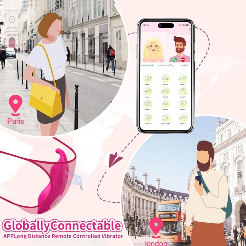 ARMONY - HONEYBEE WEARABLE PANTIES VIBRATOR G-SPOT FUCHSIA - FREE APP - Bild 4