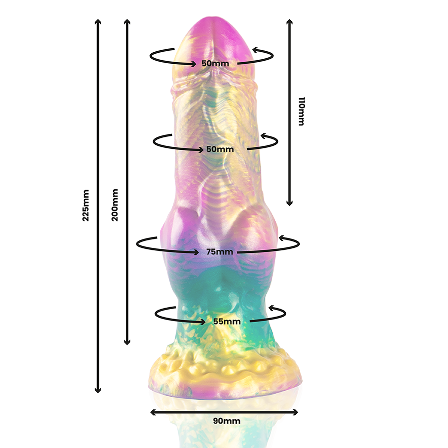 EPIC - IRIS DILDO WITH RAINBOW TESTICLES OF PLEASURE - Bild 4