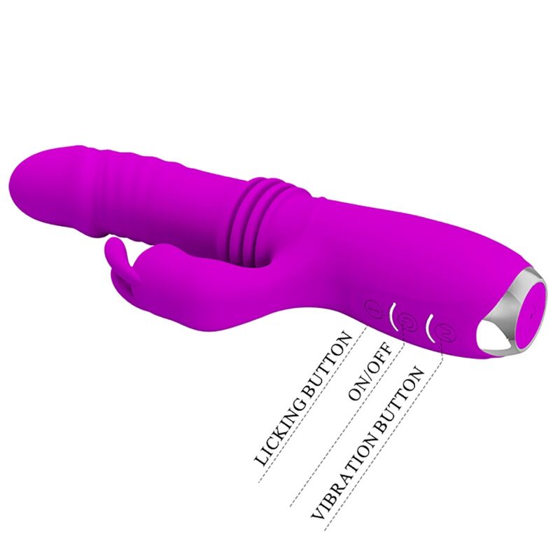 PRETTY LOVE - DOROTHY PURPLE RECHARGEABLE RABBIT VIBRATOR - Bild 9