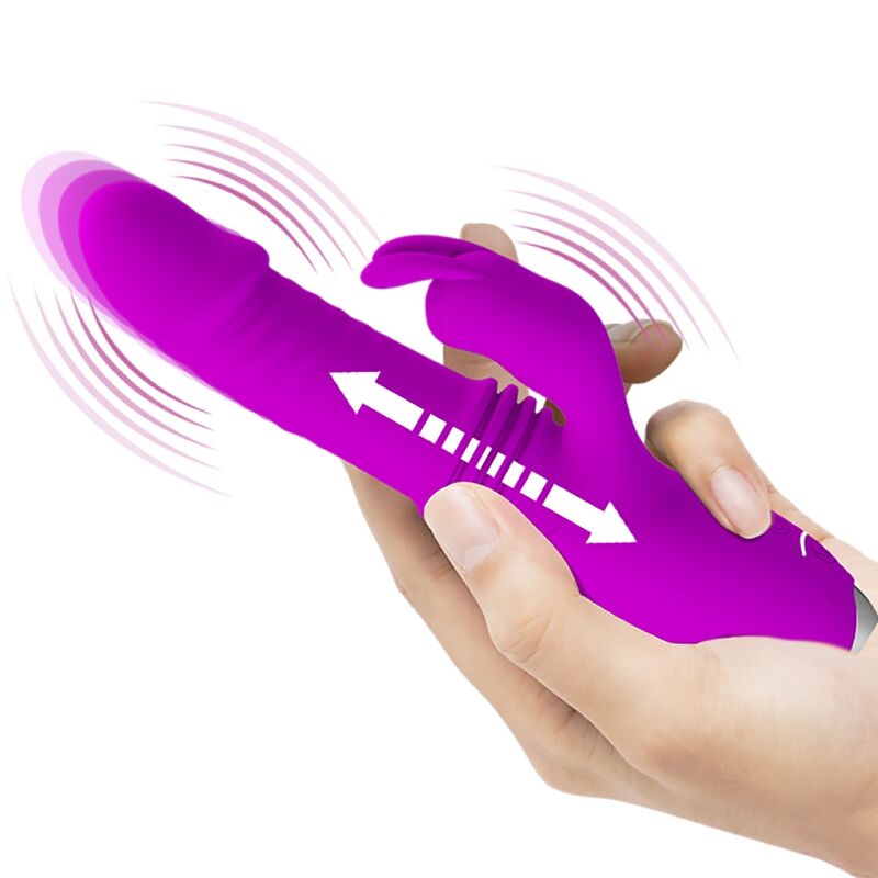 PRETTY LOVE - DOROTHY PURPLE RECHARGEABLE RABBIT VIBRATOR - Bild 12