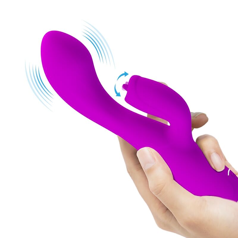 Alternative view of PRETTY LOVE - GLORIA RECHARGEABLE RABBIT VIBRATOR-WATERPROOF PURPLE
