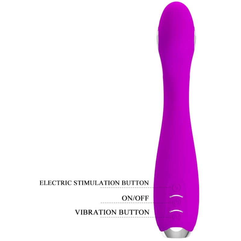 PRETTY LOVE - HECTOR RECHARGEABLE ELECTROSHOCK VIBRATOR WATERPROOF PURPLE - Bild 5