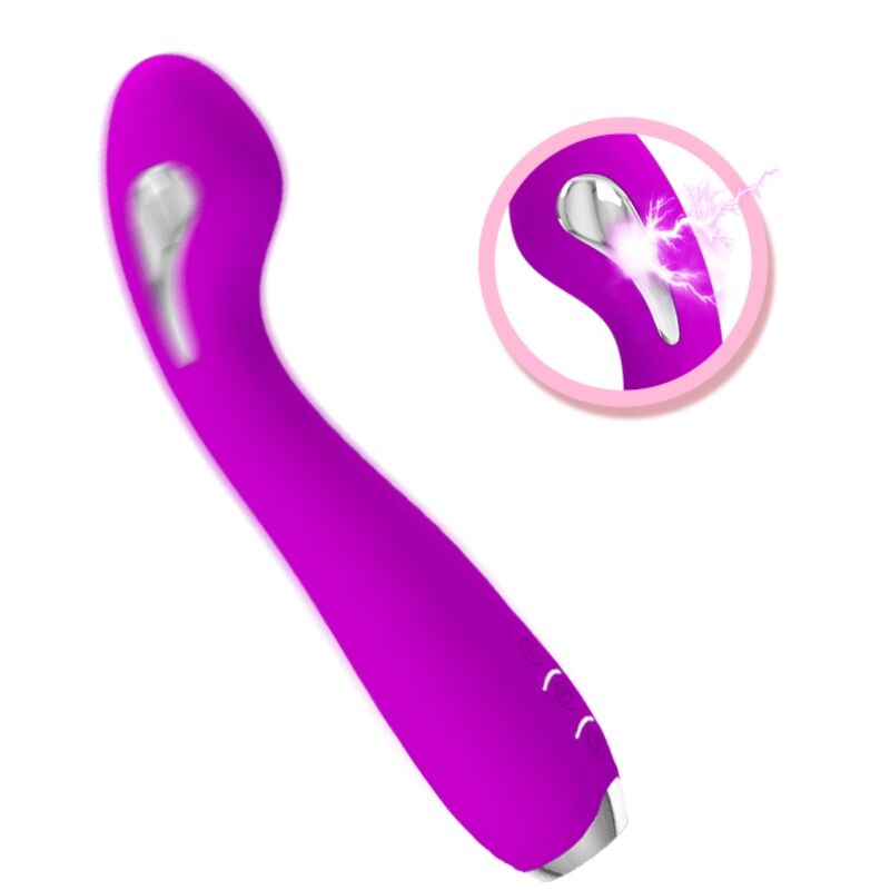 PRETTY LOVE - HECTOR RECHARGEABLE ELECTROSHOCK VIBRATOR WATERPROOF PURPLE - Bild 3