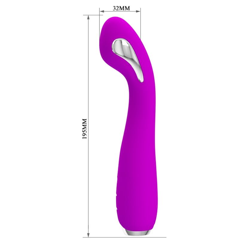 PRETTY LOVE - HECTOR RECHARGEABLE ELECTROSHOCK VIBRATOR WATERPROOF PURPLE - Bild 4