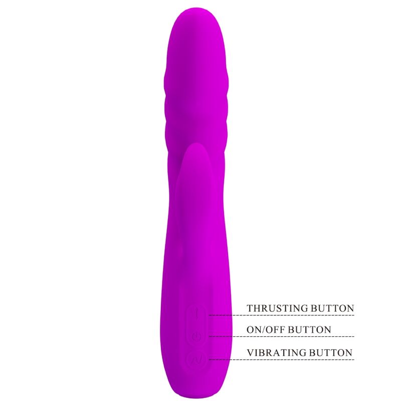PRETTY LOVE - MELANIE PURPLE RECHARGEABLE RABBIT VIBRATOR - Bild 4