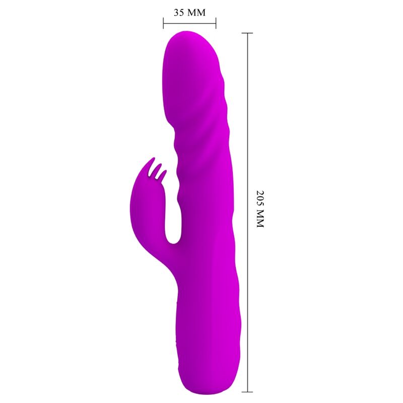 PRETTY LOVE - MELANIE PURPLE RECHARGEABLE RABBIT VIBRATOR - Bild 6