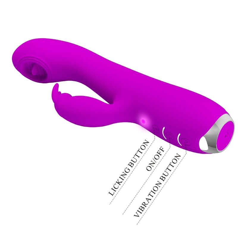 Alternative view of PRETTY LOVE - RACHEL RECHARGEABLE VIBRATOR WITH PURPLE SUCTION CUP
