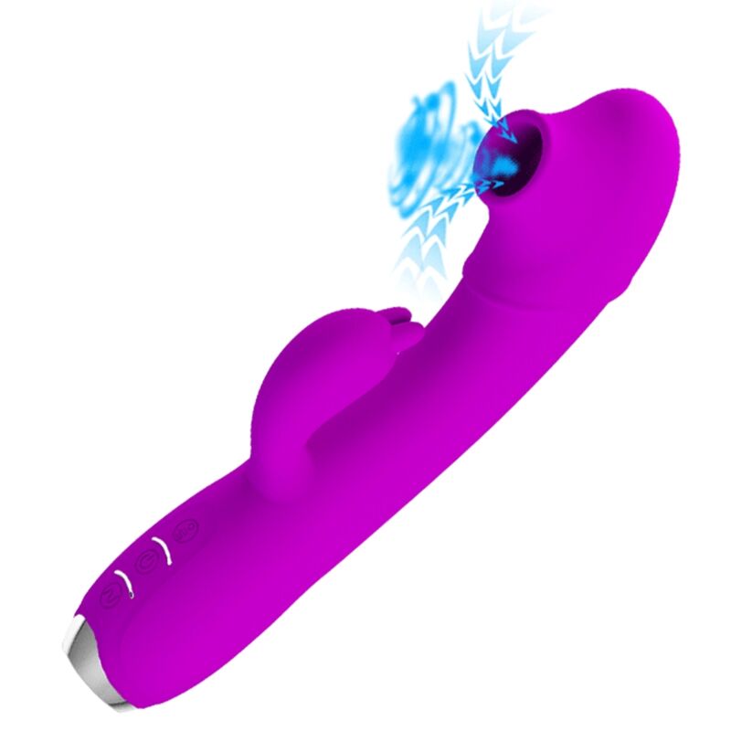 PRETTY LOVE - REGINA RECHARGEABLE VIBRATOR-SUCTION GEL PURPLE - Bild 3