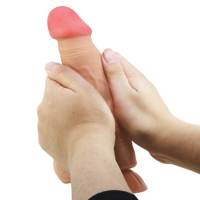 PRETTY LOVE - SLIDING SKIN SERIES REALISTIC DILDO WITH SLIDING SKIN SUCTION CUP REMOTE CONTROL FLESH 21.8 CM - Bild 3