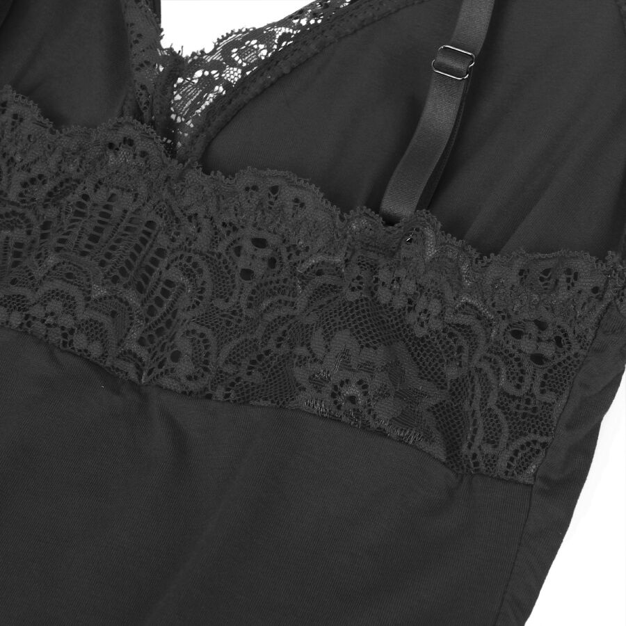 SUBBLIME - BLACK FLORAL LACE DETAIL TEDDY S/M - Bild 5
