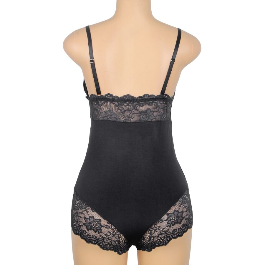 SUBBLIME - BLACK FLORAL LACE DETAIL TEDDY S/M - Bild 17