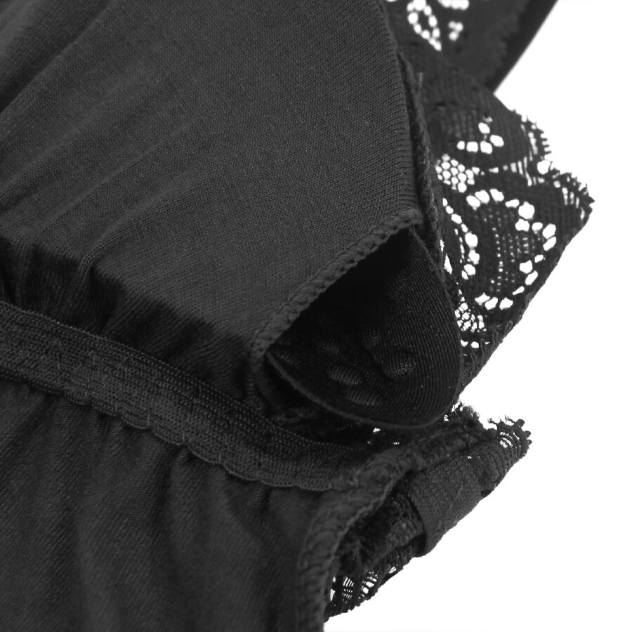 SUBBLIME - BLACK FLORAL LACE DETAIL TEDDY L/XL - Bild 10