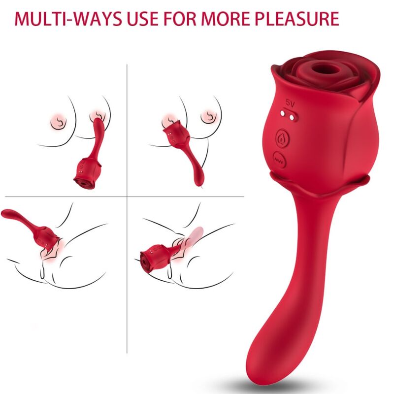 Alternative view of ARMONY - ROSELOVER CLITORIS SUCTION & STIMULATOR RED