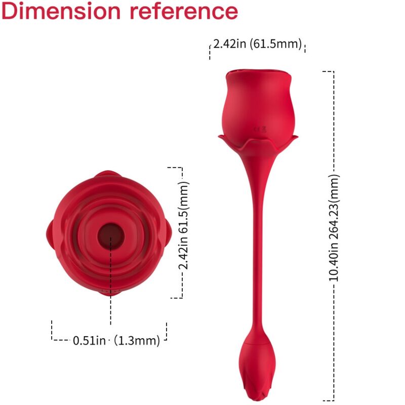 Alternative view of ARMONY - PINK CLITORIS SUCKER & VIBRATOR 10 MODES RED
