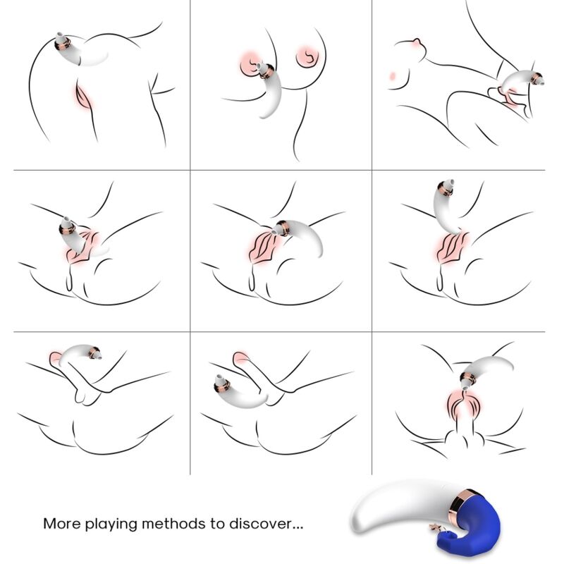 Alternative view of ARMONY - SWEETMOON CLITORIS & G-SPOT SUCTION BLUE