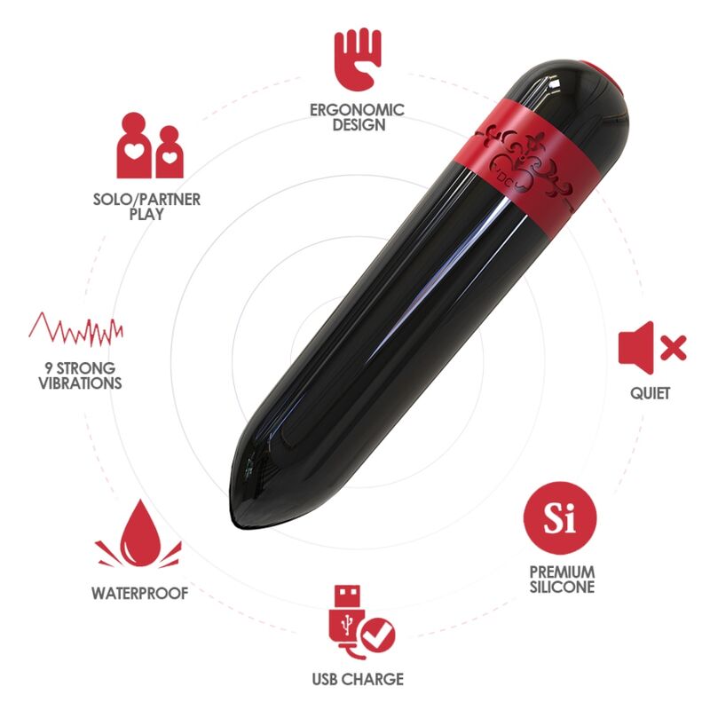 ARMONY - ROCKET VIBRATOR BULLET REMOTE CONTROL BLACK - Bild 3
