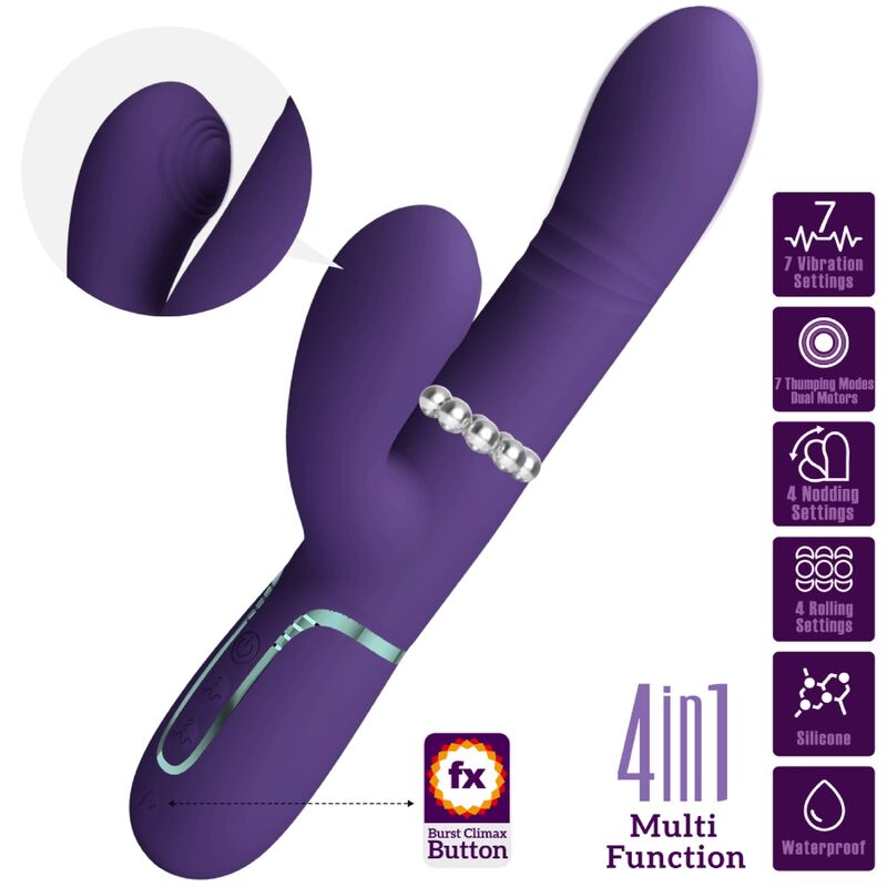 Alternative view of PRETTY LOVE - MULTIFUNCTION G-SPOT VIBRATOR PURPLE