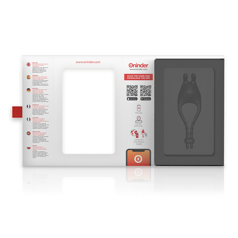 ONINDER - PAMPA RECHARGEABLE ADJUSTABLE VIBRATOR RING WITH CLITORIS STIMULATOR 10 SPEED - FREE APP - Bild 7