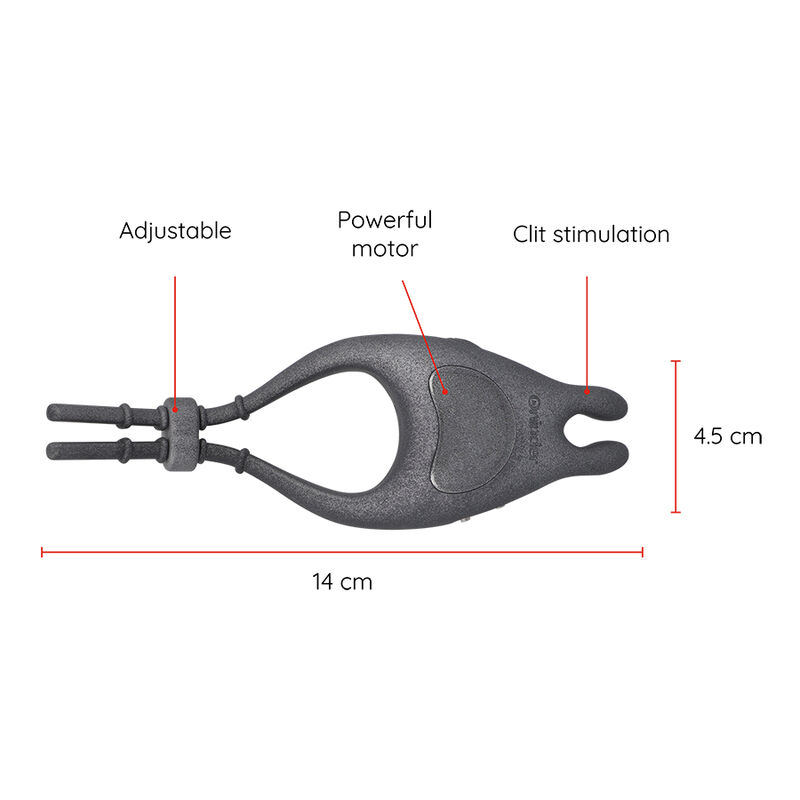 ONINDER - PAMPA RECHARGEABLE ADJUSTABLE VIBRATOR RING WITH CLITORIS STIMULATOR 10 SPEED - FREE APP - Bild 4