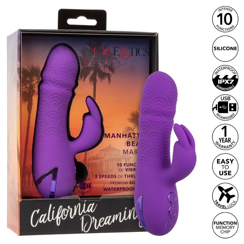CALEXOTICS - MANHATTAN BEACH MARVEL VIBRATOR RABBIT PURPLE BY CALIFORNIA DREAMING - Bild 9