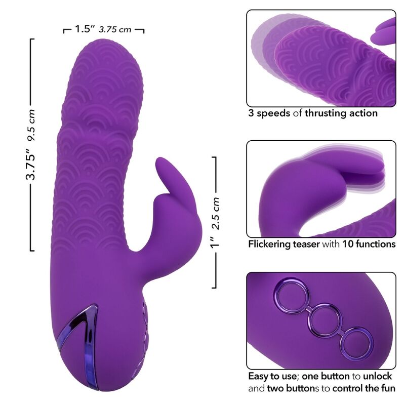 CALEXOTICS - MANHATTAN BEACH MARVEL VIBRATOR RABBIT PURPLE BY CALIFORNIA DREAMING - Bild 7