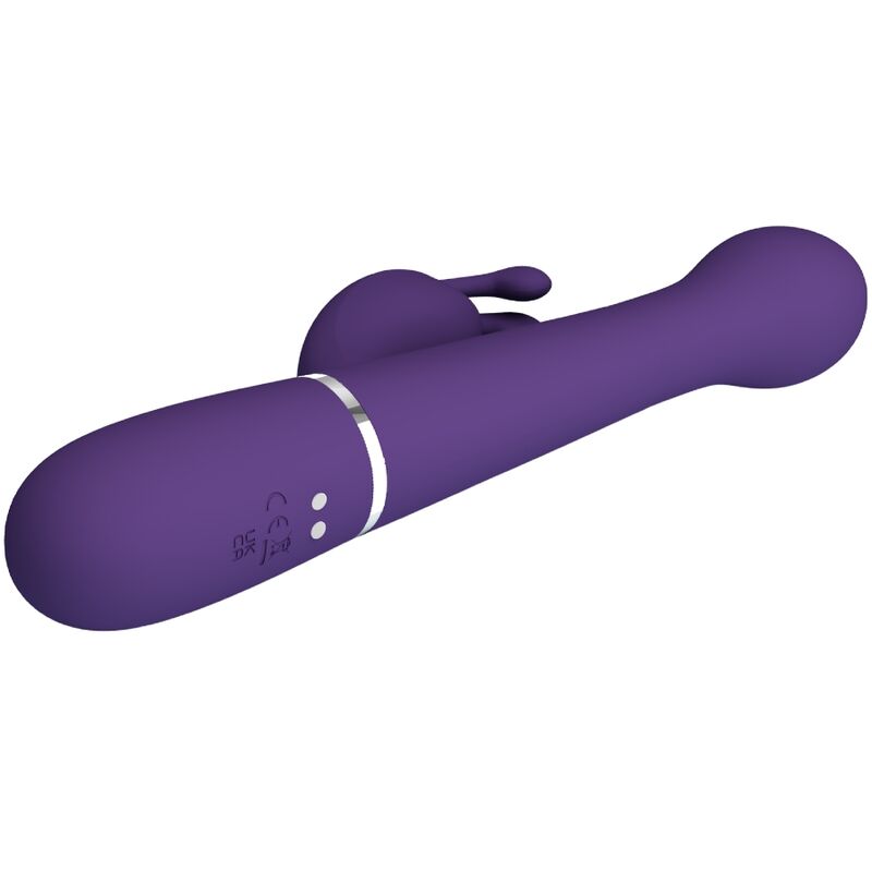 PRETTY LOVE - DEJON RABBIT VIBRATOR 3 IN 1 MULTIFUNCTION PURPLE - Bild 6