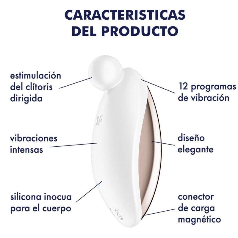 SATISFYER - SPOT ON 2 LAY-ON VIBRATOR WHITE - Bild 4