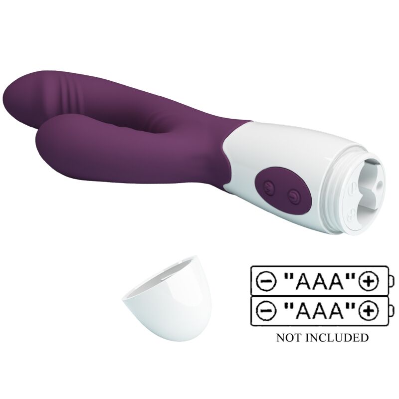 Alternative view of PRETTY LOVE - ANDRE RABBIT VIBRATOR & G-POINT STIMULATOR PURPLE