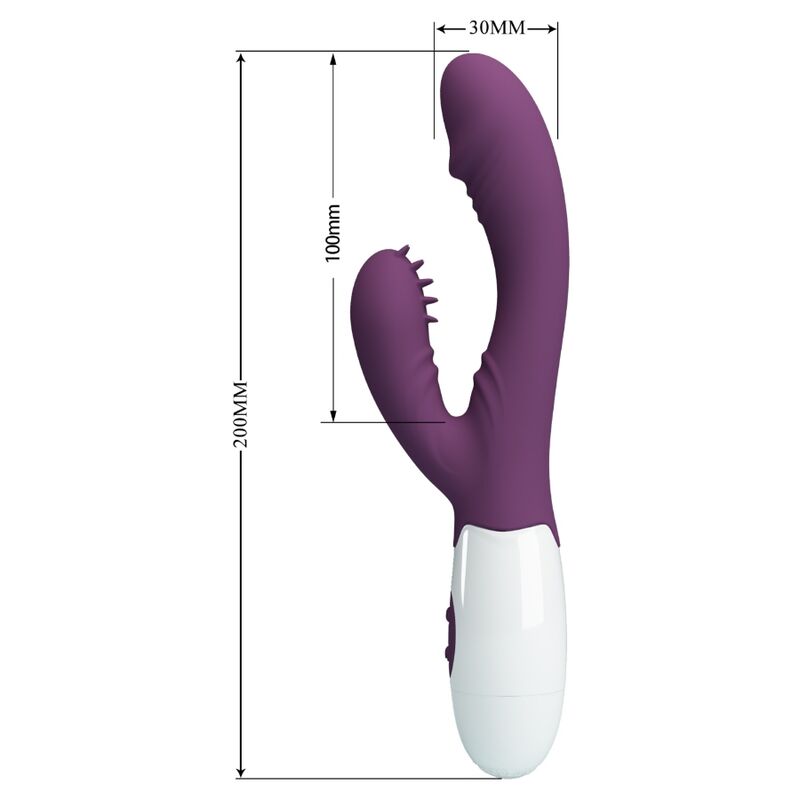 PRETTY LOVE - ANDRE RABBIT VIBRATOR & G-POINT STIMULATOR PURPLE - Bild 3