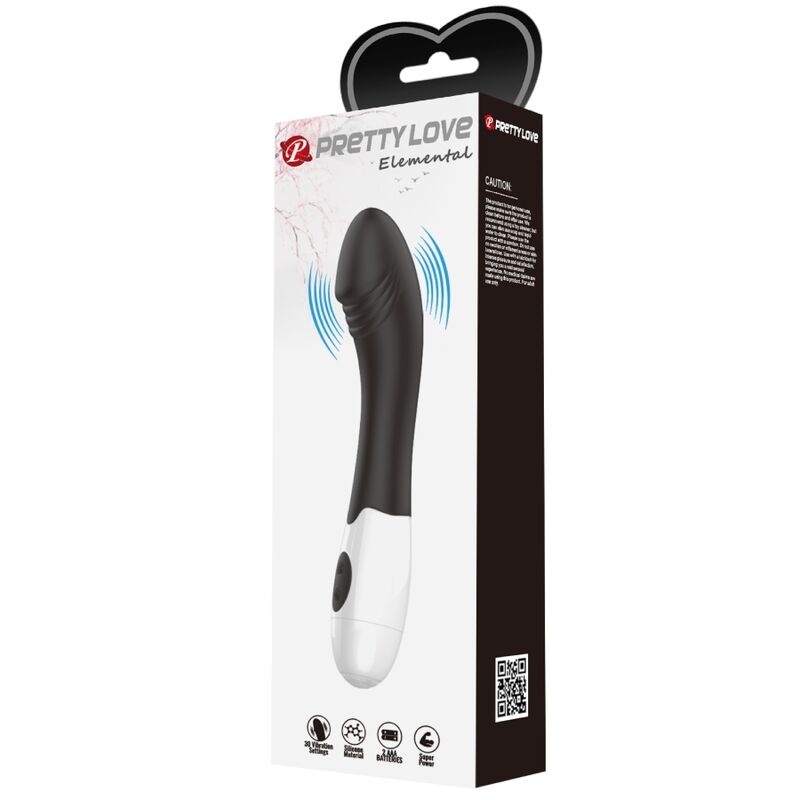 Alternative view of PRETTY LOVE - ELEMENTAL G-SPOT VIBRATOR 30 MODES BLACK