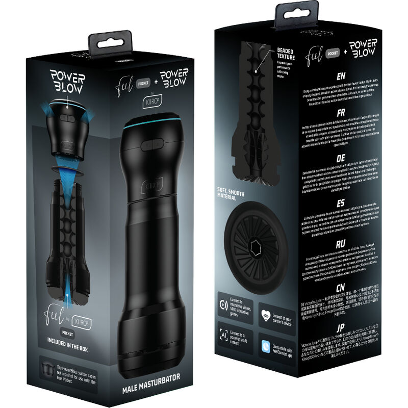 KIIROO - FEEL POCKET MALE MASTURBATOR + POWER BLOW - Bild 4