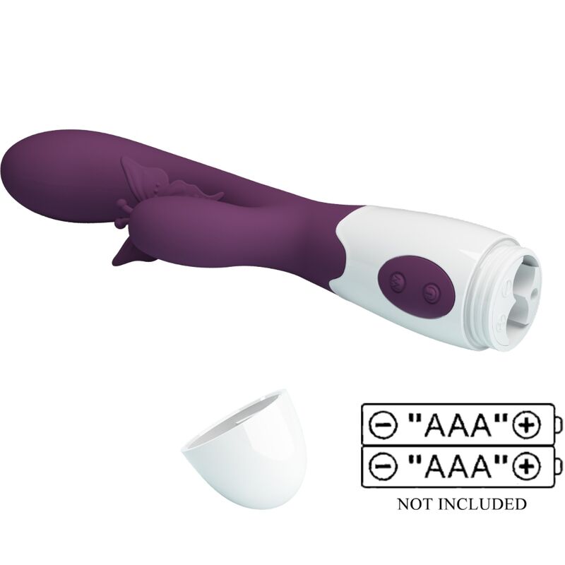 PRETTY LOVE - BUTTERFLY KISS RABBIT VIBRATOR & G-SPOT STIMULATOR PURPLE - Bild 5