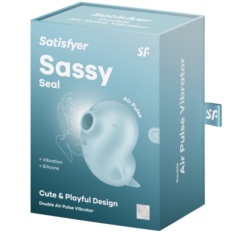 SATISFYER - SASSY SEAL STIMULATOR & VIBRATOR BLUE - Bild 3