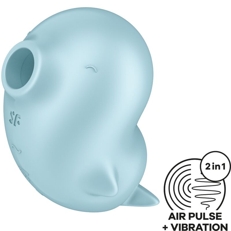 SATISFYER - SASSY SEAL STIMULATOR & VIBRATOR BLUE - Bild 6