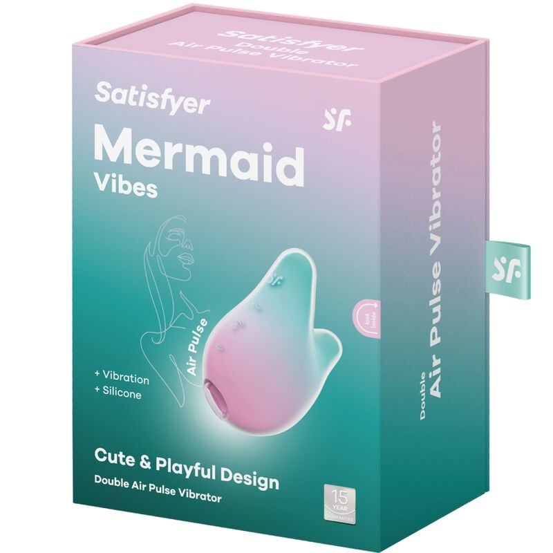 SATISFYER - MERMAID VIBES STIMULATOR & VIBRATOR MINT AND PINK - Bild 5
