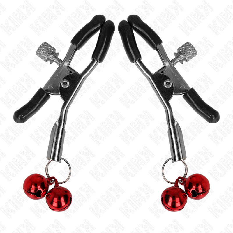 KINK - DOUBLE BELL NIPPLE CLAMP RED 6 CM - Bild 5