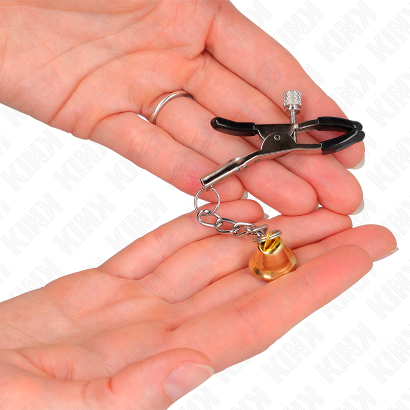 KINK - GOLD BELL PENDANT NIPPLE CLAMPS 6 CM - Bild 3